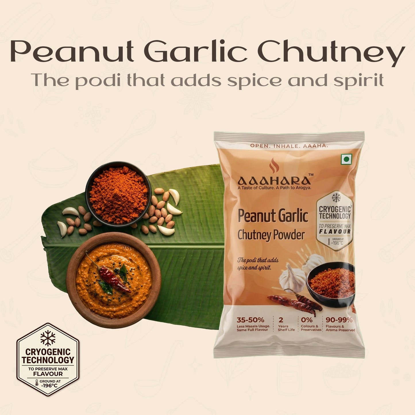 Peanut Garlic Chutney Powder